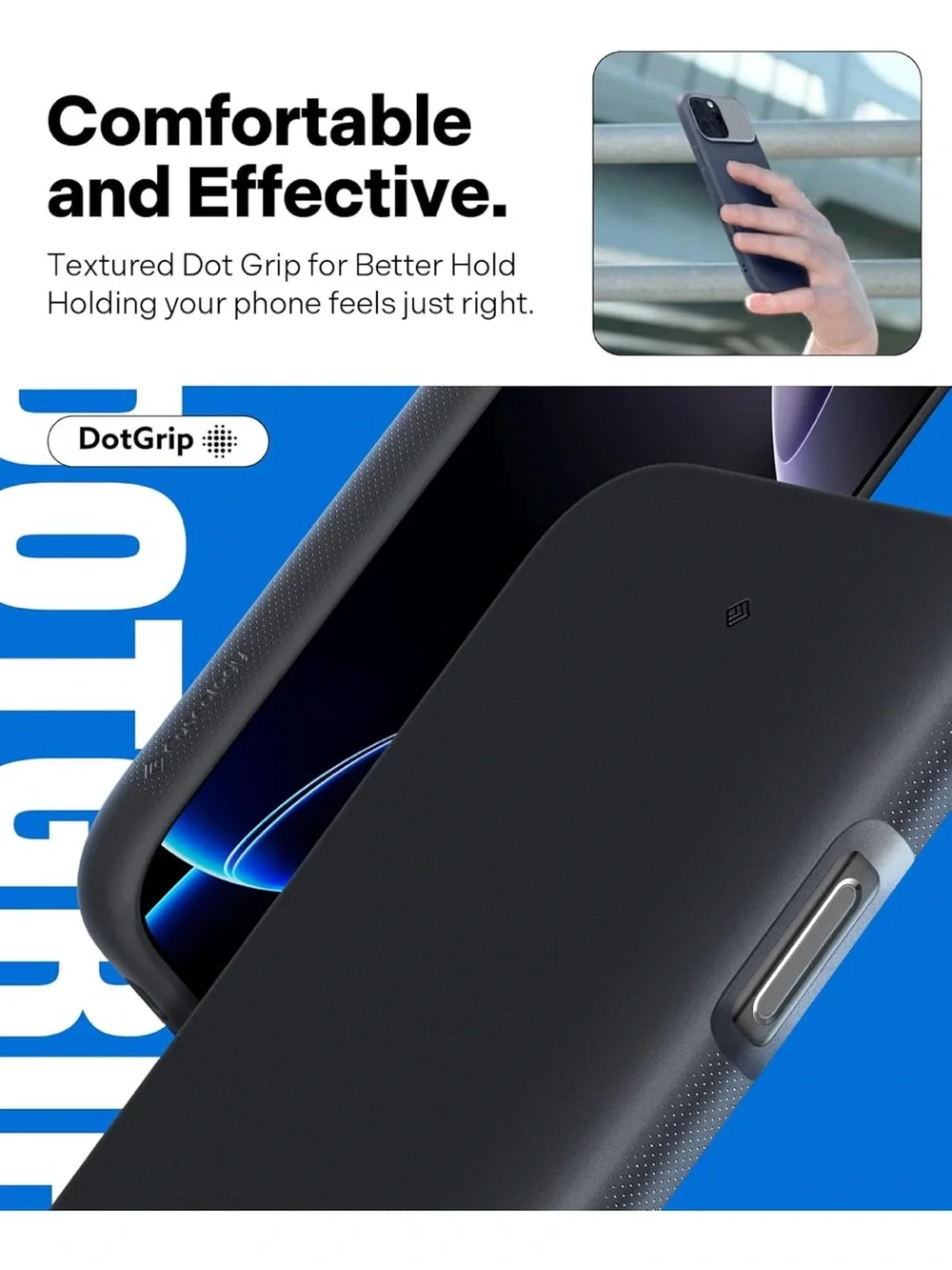 Caseology Mag Kickstand iPhone 16 Pro Max Case Military Grade Black Sesame